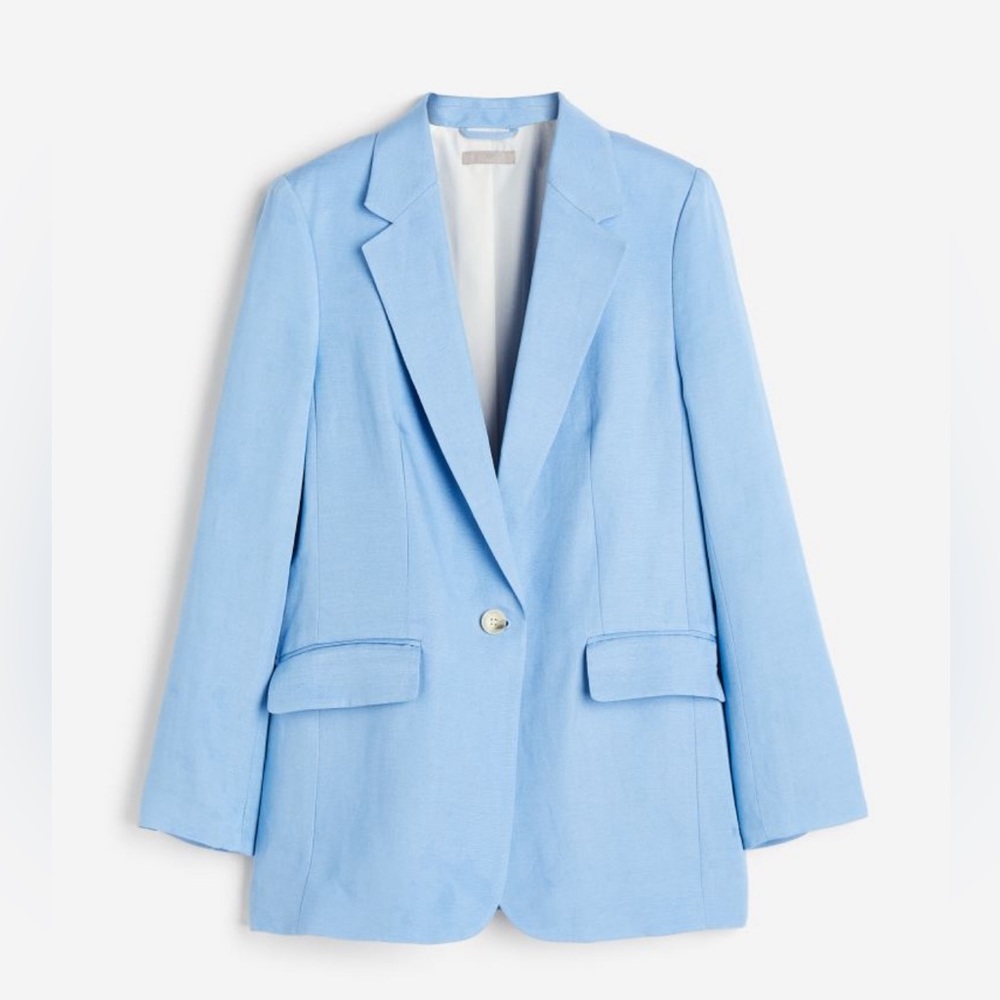 H&M Premium Collection Linen Blend Blazer